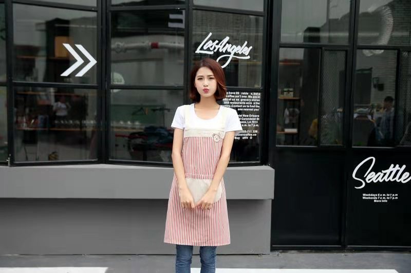 Yiwu Haohuo Life Blue Factory Direct Sales Adult aprons for men and women, modern, simple and elegant details Picture