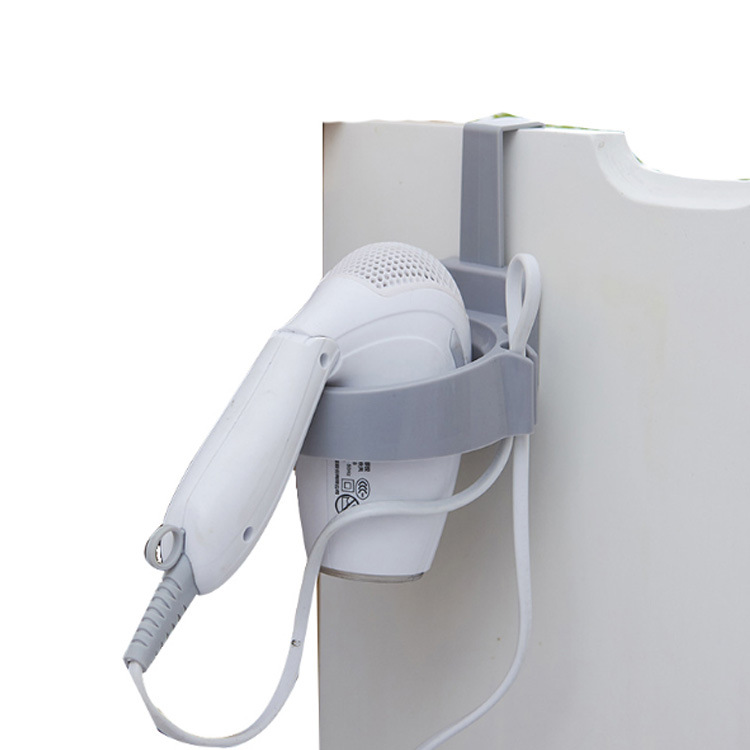 Bathroom cabinet door hair dryer storage rack, storage rack, no need for drilling, bathroom hair dryer rack, door back air duct rack Item Picture