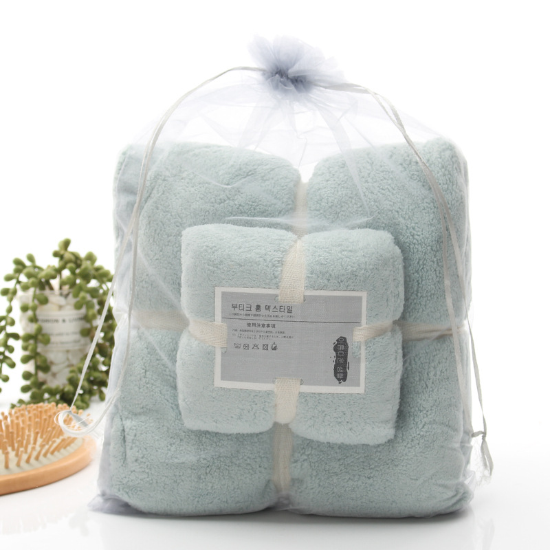 Zhongyue High Density Coral Velvet Towel Towel Bath Towel Two Sets Of Gift Towel Specification drawing