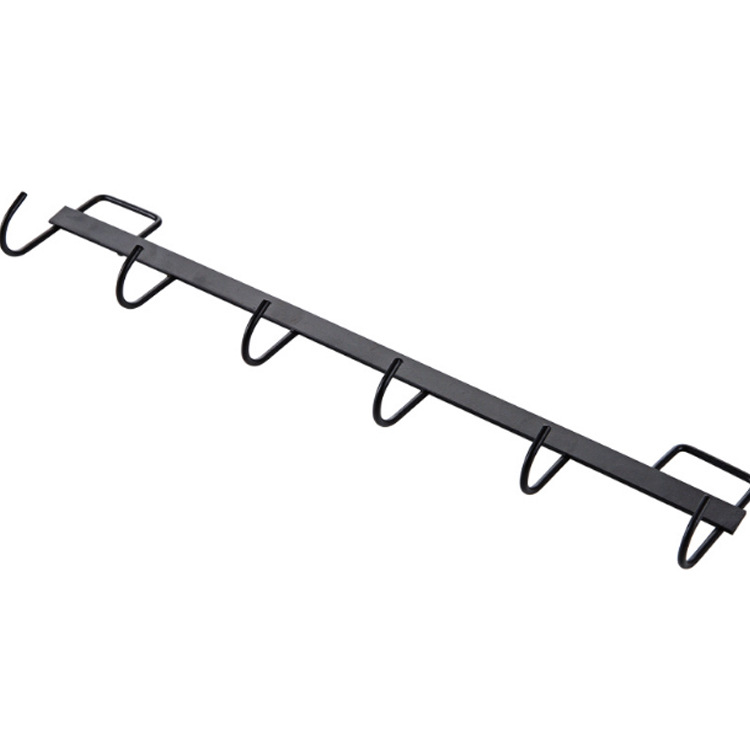 Non-drilling strong adhesive hook, kitchen ironwork kitchenware row hook, bathroom wall-mounted nail-free load-bearing traceless adhesive hook Item Picture