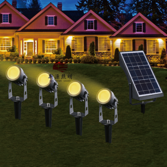 太阳能led庭院灯 遥控定时调光 户外花园景观装饰照明 跨境爆款图