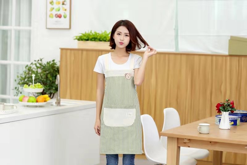 Yiwu Haohuo Life Blue Factory Direct Sales Adult aprons for men and women, modern, simple and elegant