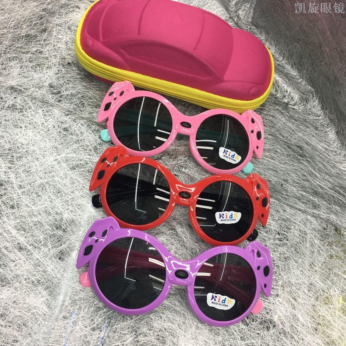 新款卡通图案儿童镜小宝宝彩色可爱眼镜防紫外线墨镜太阳镜现货细节图