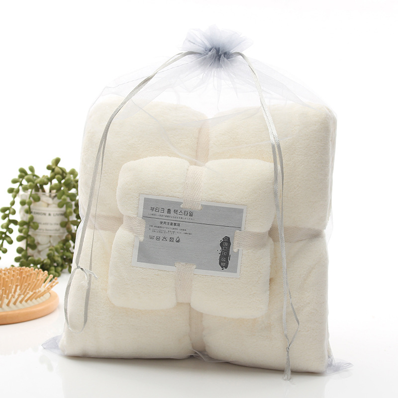 Zhongyue High Density Coral Velvet Towel Towel Bath Towel Two Sets Of Gift Towel details Picture