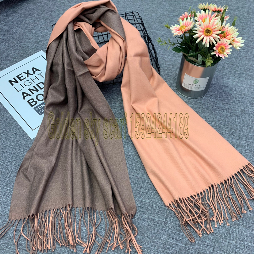 265G Double-Sided Imitation Cashmere Double Warp Double Weft Feel Super High Quality Scarf Shawl Item Picture