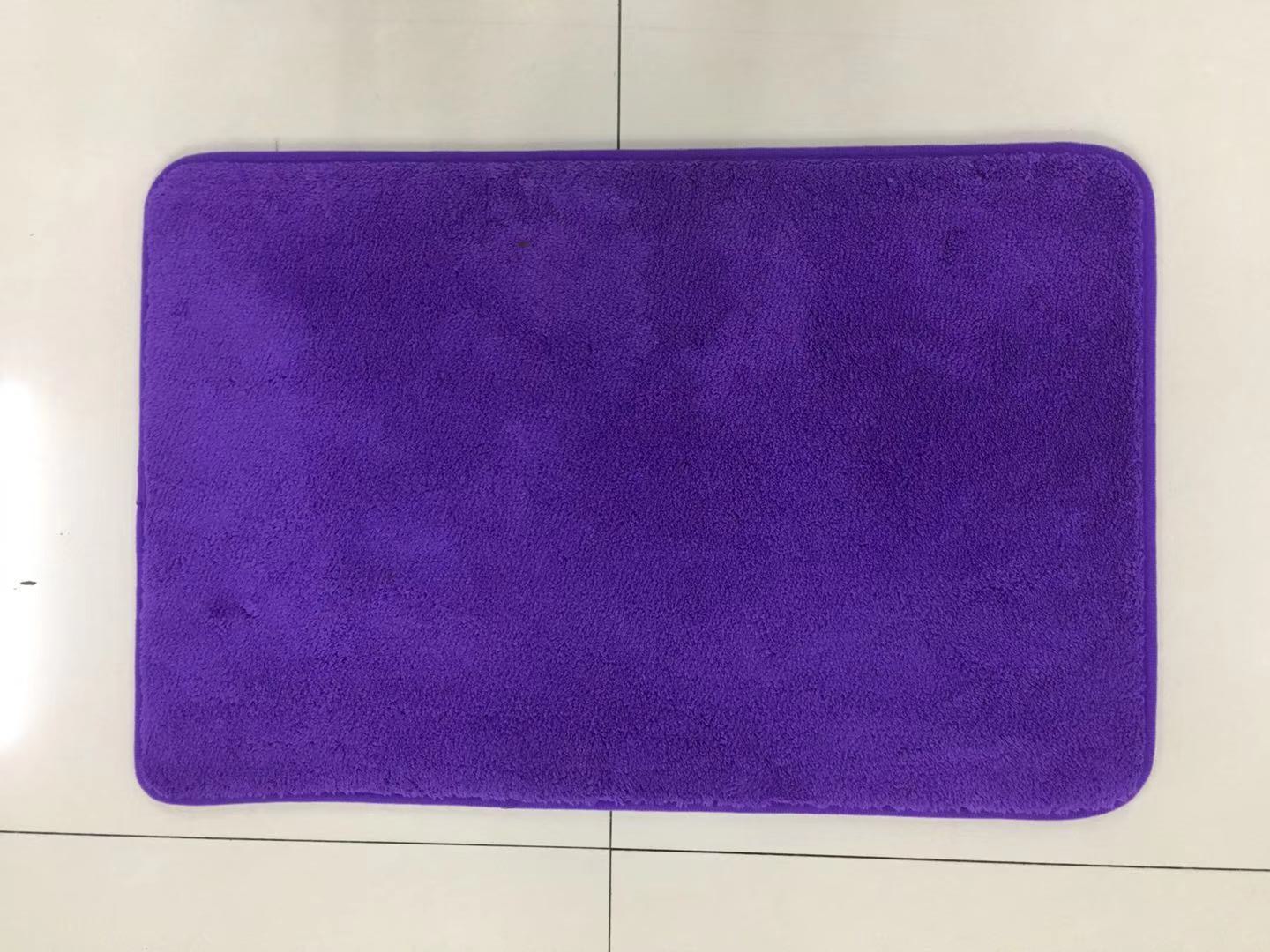 New hot selling points: plastic bottom flat velvet floor mat, water-absorbing and anti-slip mat, plain flat velvet floor mat, door mat, floor mat, household mat Item Picture