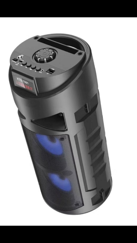 KTS1091 双4寸 支持麦克风，配遥控，蓝牙插卡音响细节图