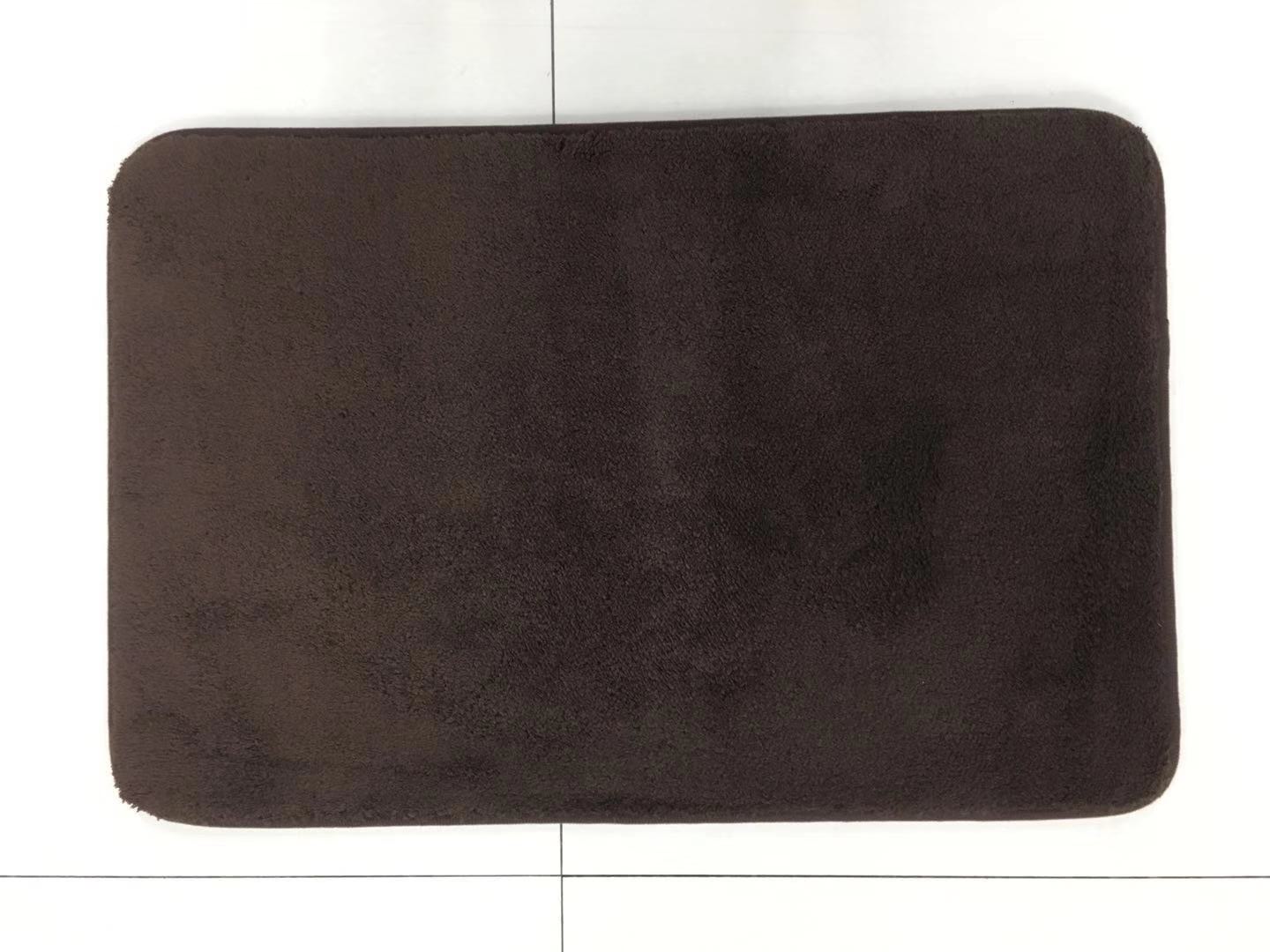 New hot selling points: plastic bottom flat velvet floor mat, water-absorbing and anti-slip mat, plain flat velvet floor mat, door mat, floor mat, household mat Specification drawing