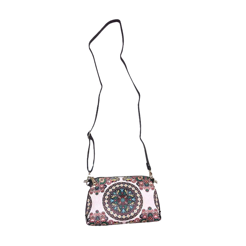 2021 new leather women's bag single-shoulder portable multi-purpose small backpack ethnic style zipper bag retro widened bag woman Item Picture