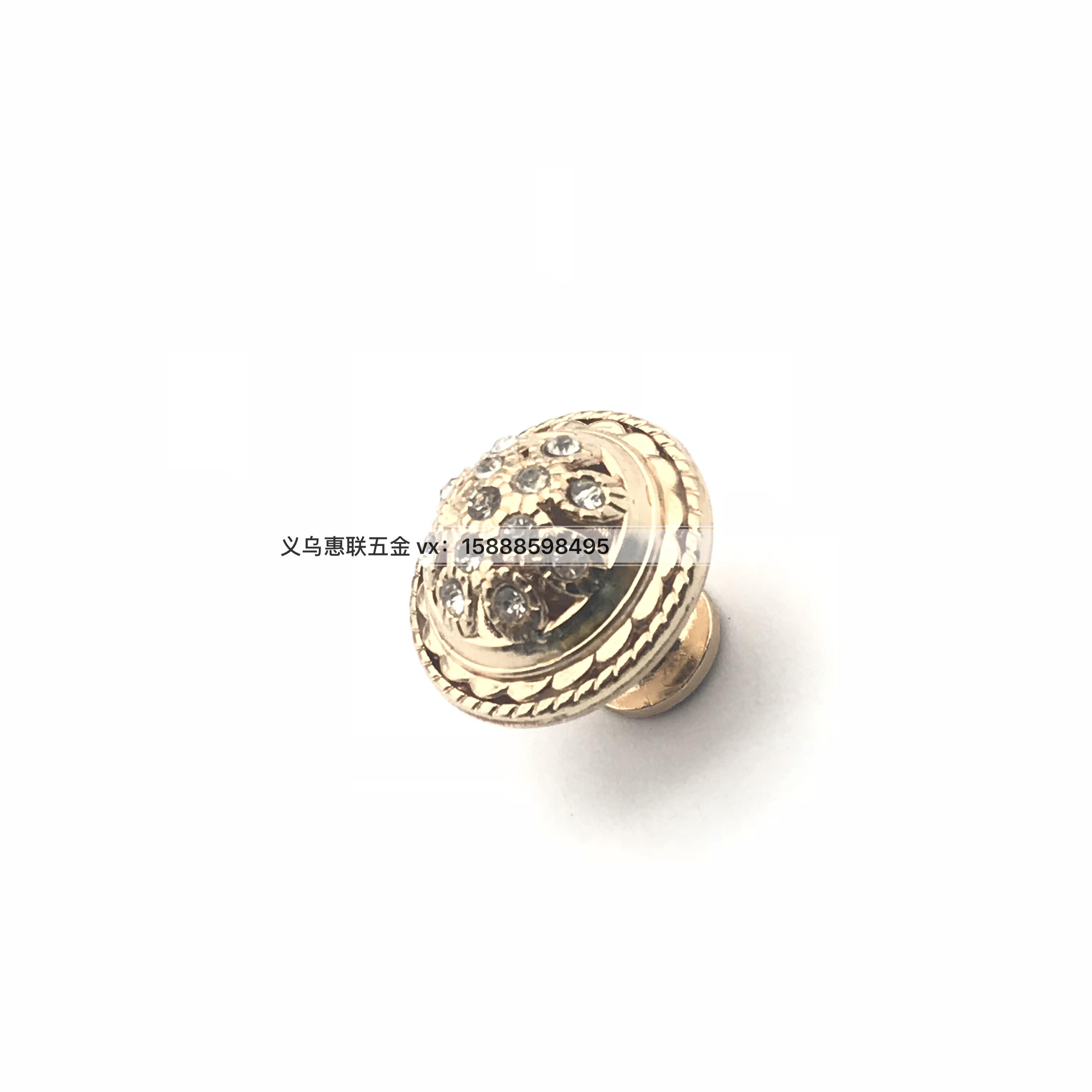 Factory direct sale simple hollow out inlay diamond shoe ark drawer chest cupboard door single buckle handle furniture hardware fittings