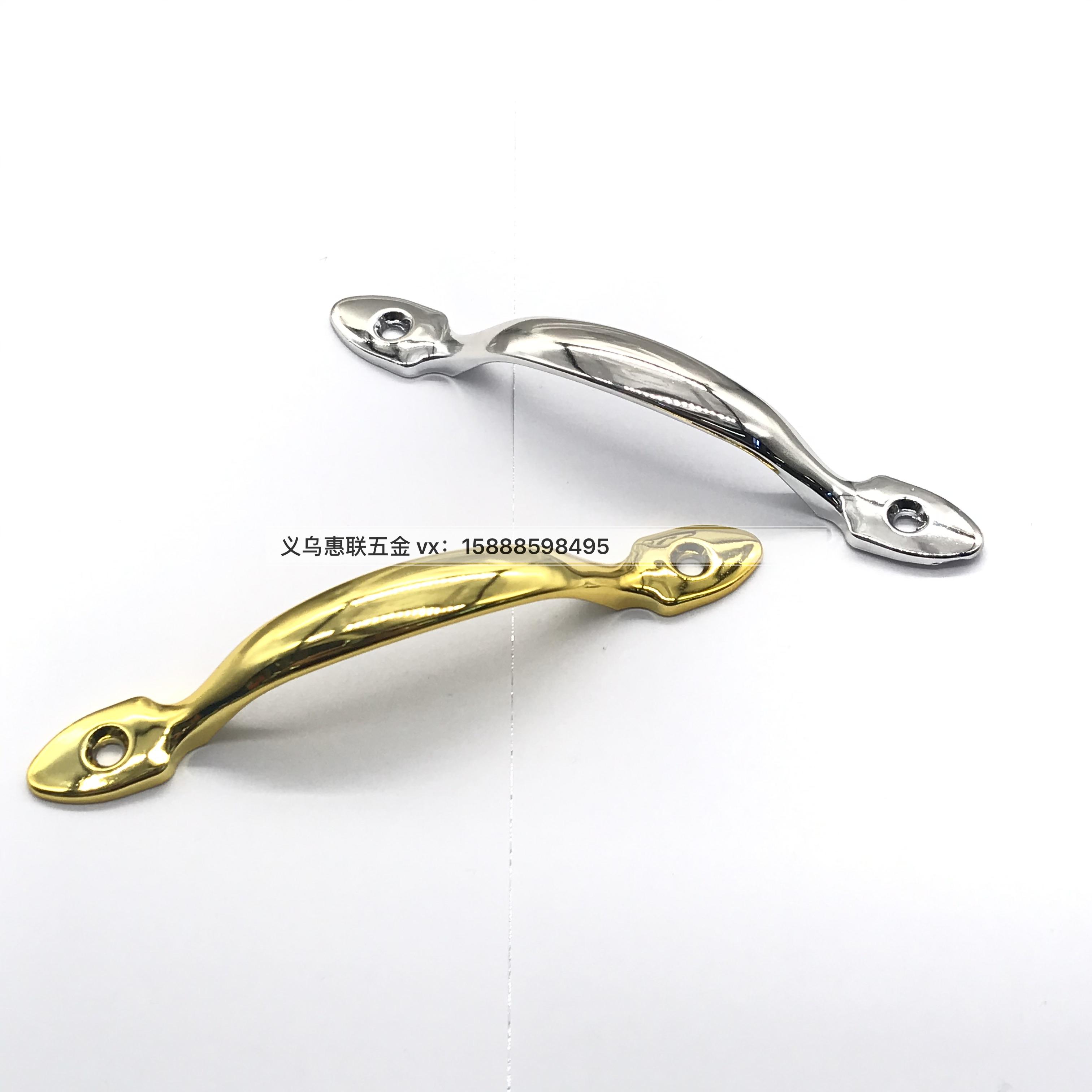 Manufacturers direct 13cm gold silver old wooden door toolbox single hole handle