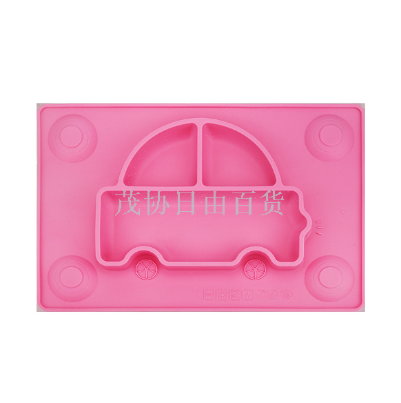 Children's complementary food suction cup bowl bottom sticker Baby plate, infant suction cup type edible silicone compartments, household anti-drop