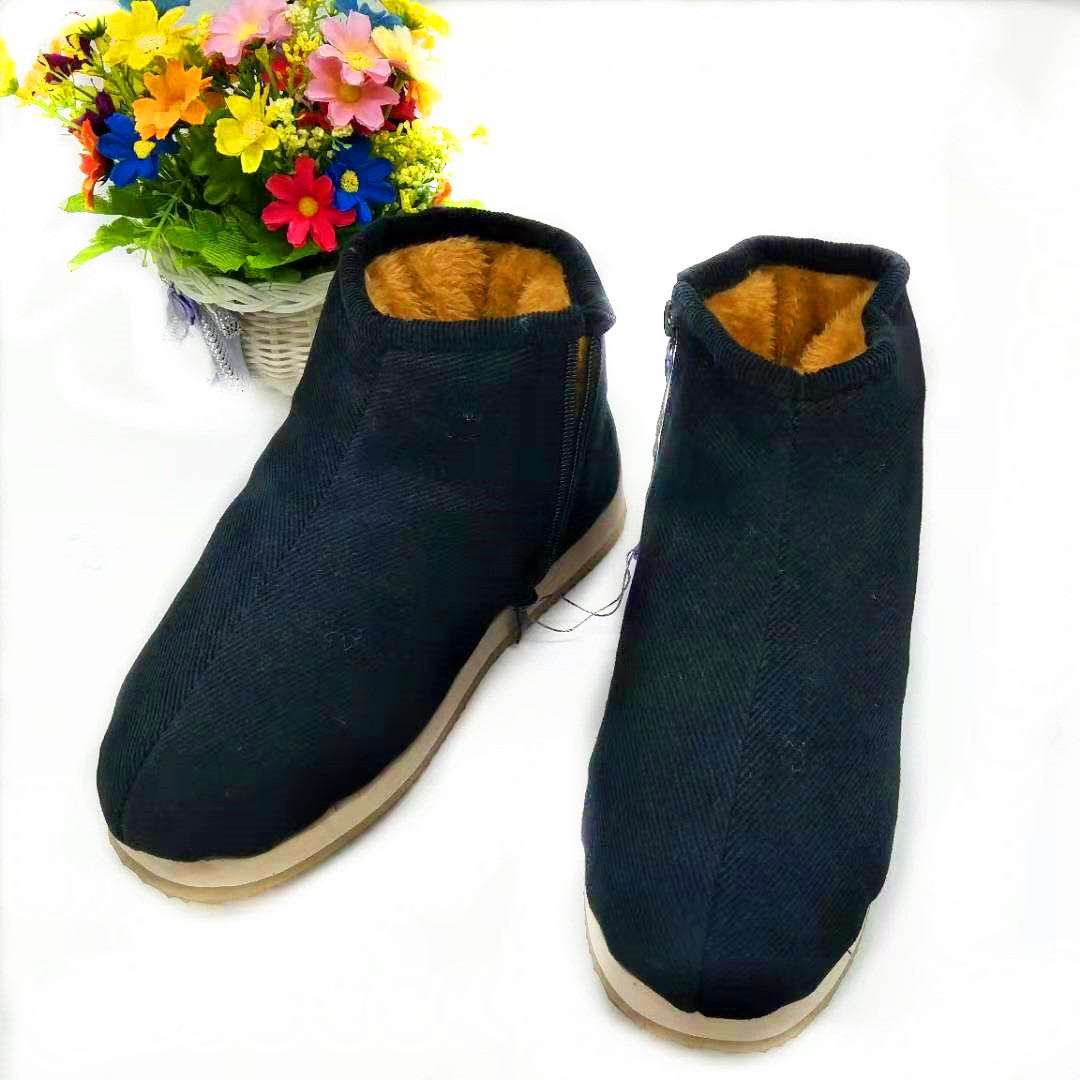 义乌好货 冬季居家中老年保暖棉鞋手工加绒加厚棉鞋男女防滑鞋产品图