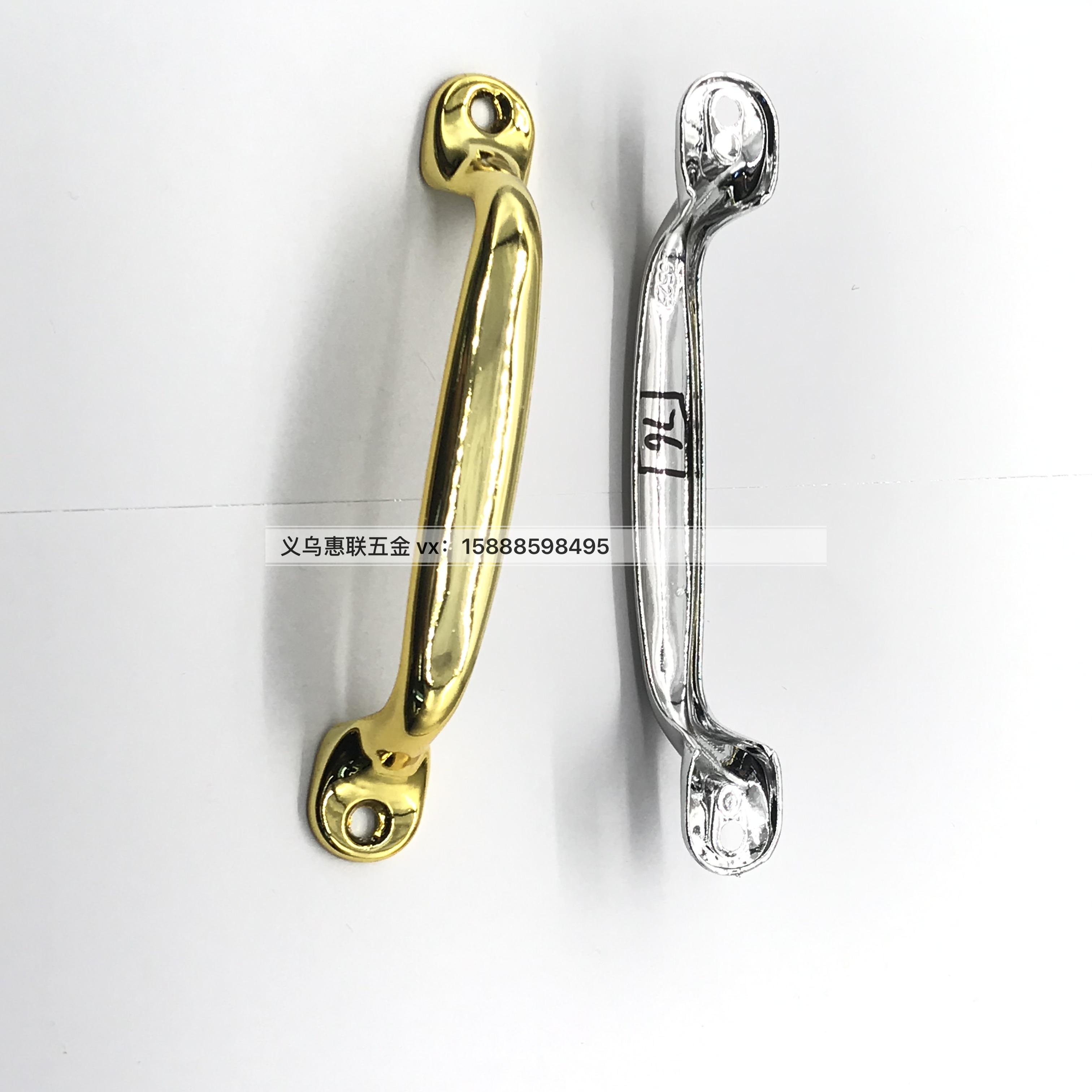 Shuzan 13cm gold and silver single-hole handle revolving door, old-fashioned wooden door, anti-theft door lock core, compatible drawer lock accessories Specification image