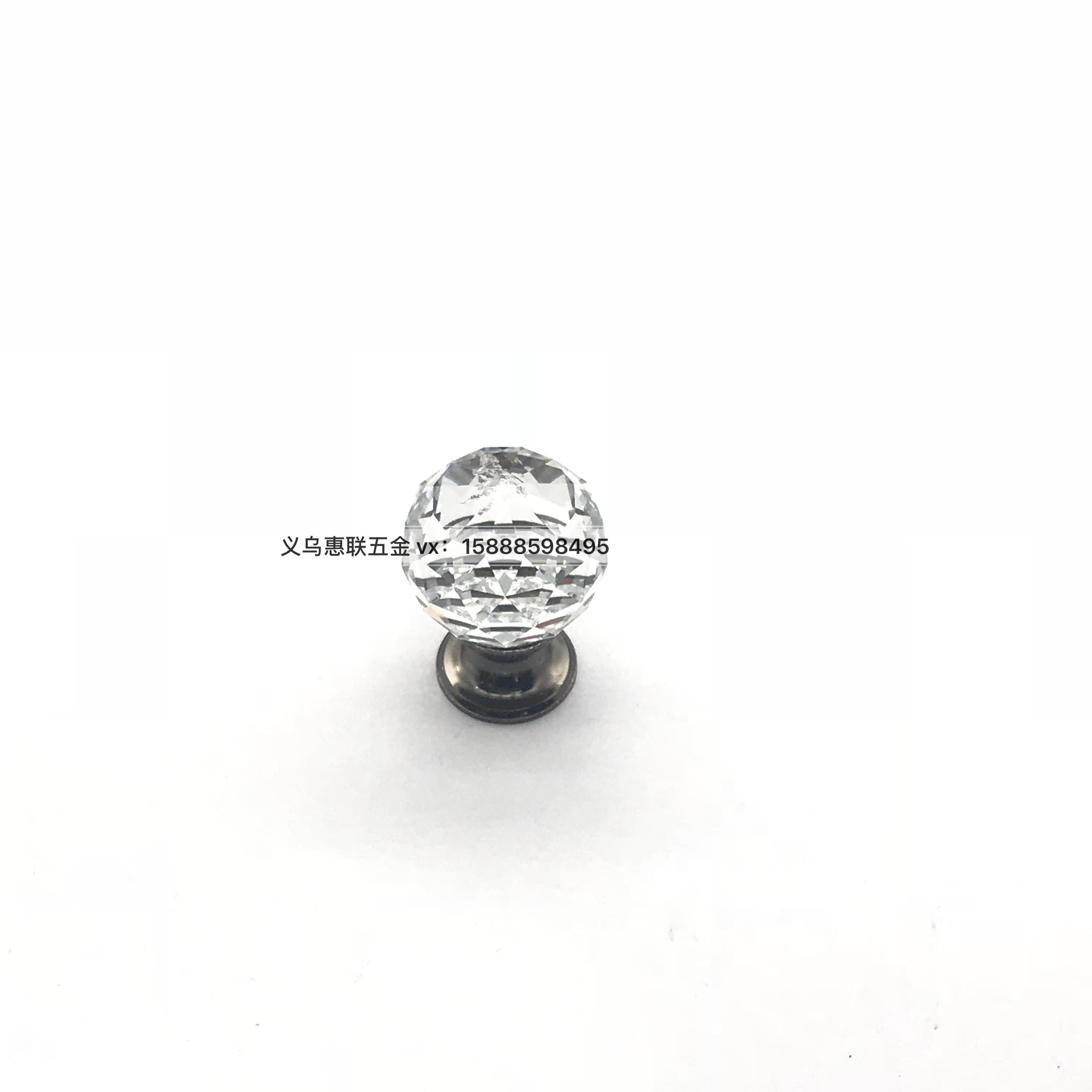 Factory direct sale simple crystal shoe cabinet drawer chest cabinet door single buckle handle furniture hardware fittings
