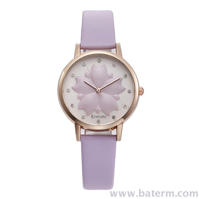 Nueva moda venta caliente 3D impresión diamond strap para mujeres reloj de moda reloj de estudiante Item Picture