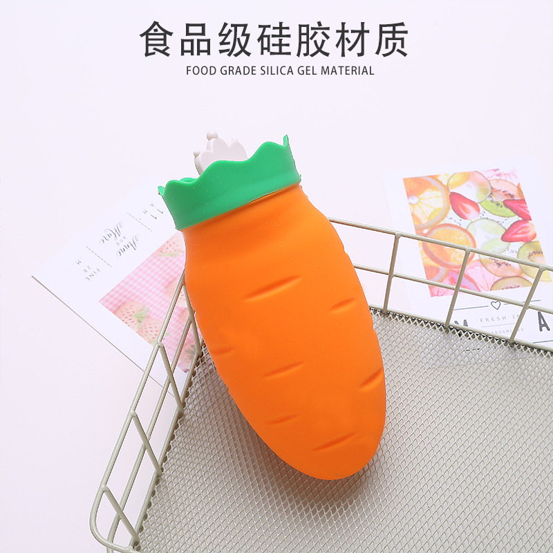鑫侬新款暖手宝注水胡萝卜热水袋可爱硅胶灌水暖宝宝冬保暖产品图