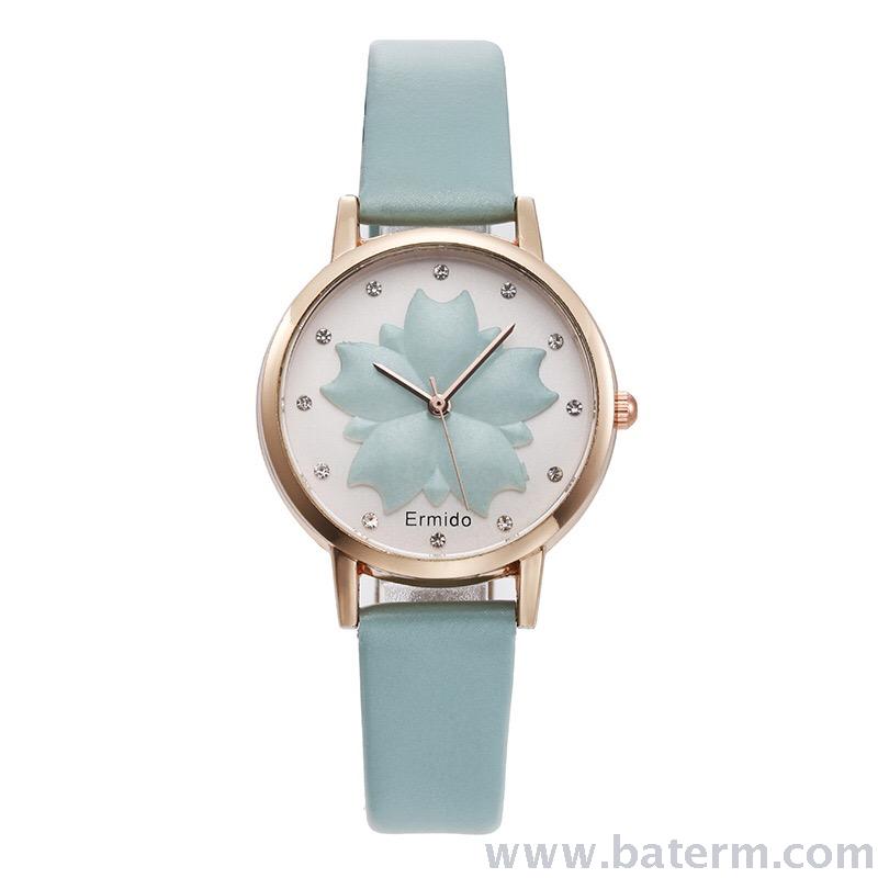 Nueva moda venta caliente 3D impresión diamond strap para mujeres reloj de moda reloj de estudiante