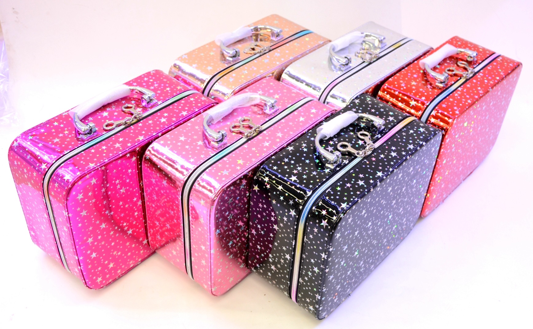 Ladies' toiletry bag three-piece set with starry sky design, high-capacity zip-up travel bag for mothers and infants thumbnail
