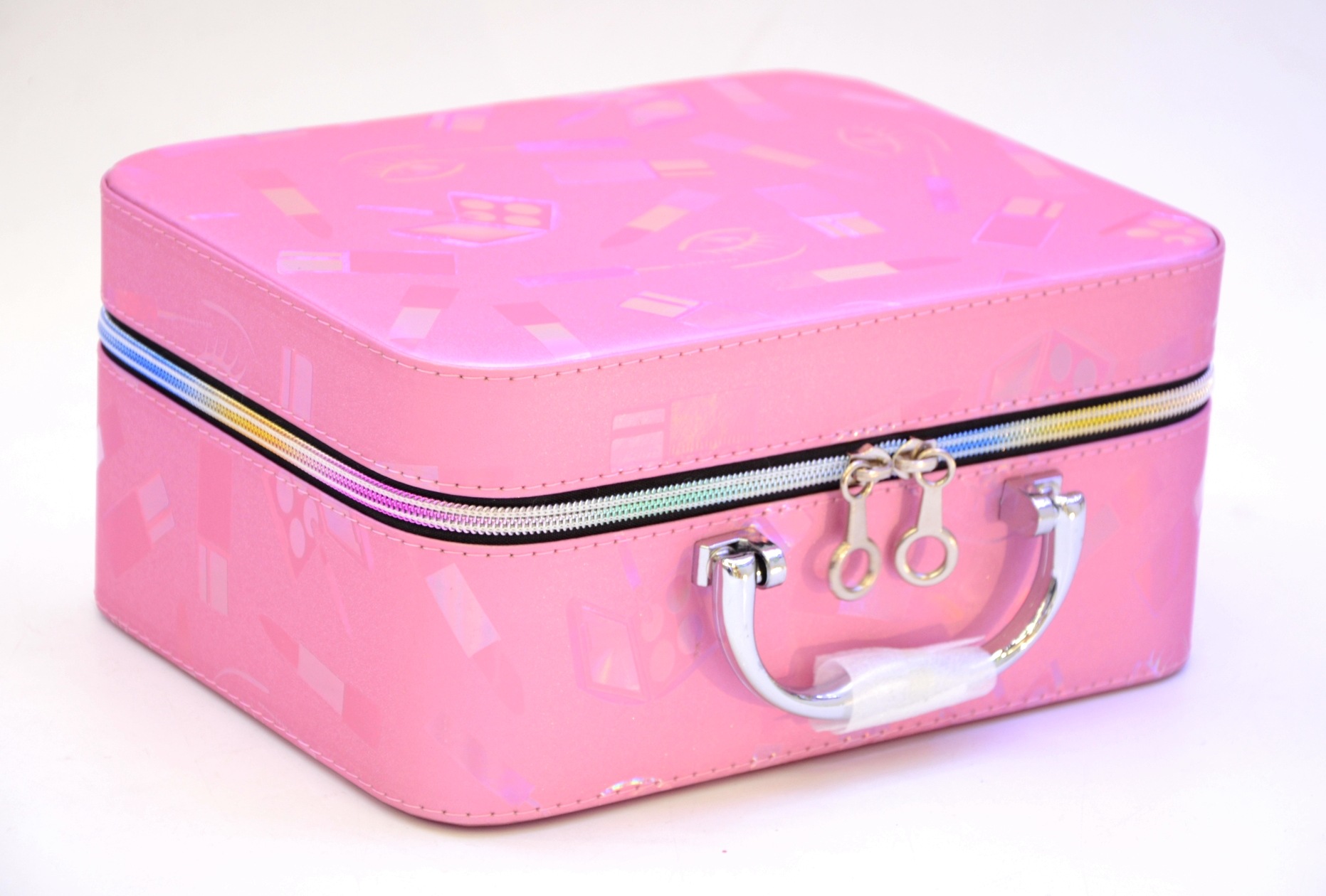 Ladies carry cosmetic bags zip-up printed men's and women's commuter handbags family groceries are portable bags