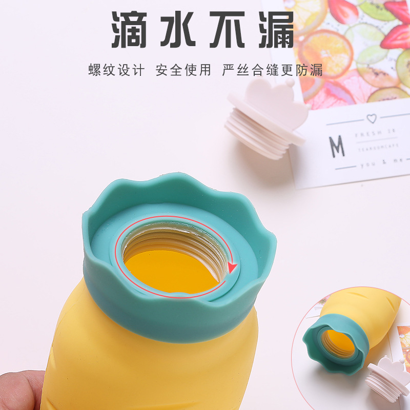 鑫侬新款暖手宝注水胡萝卜热水袋可爱硅胶灌水暖宝宝冬保暖细节图