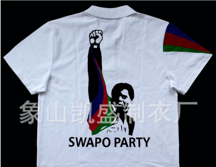 服装工厂直销选举衫定做各国总统竞选衫非洲选举服低价定做T恤细节图