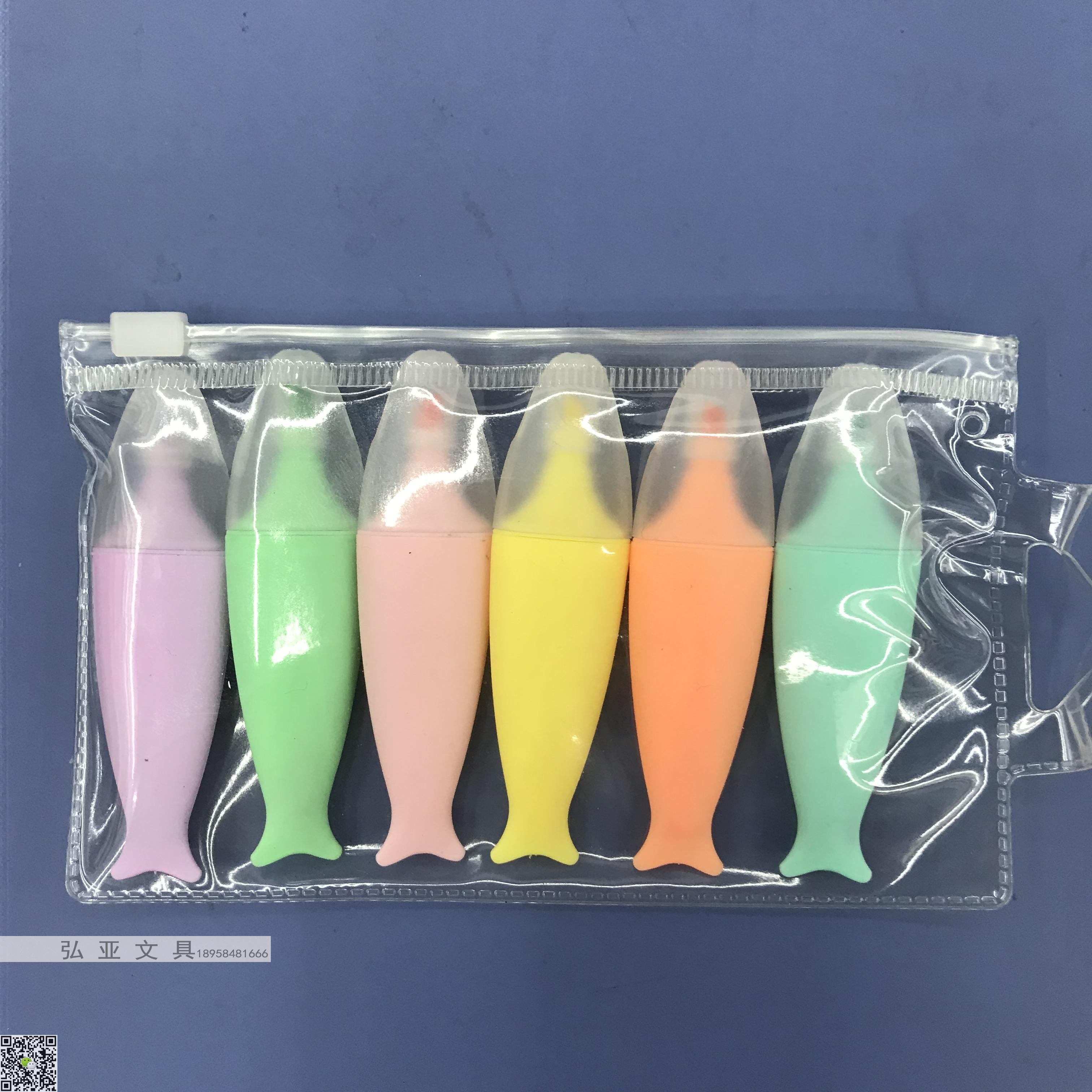 Bear carrot candy banana Popsicle fish highlighter Various shapes mini highlighter