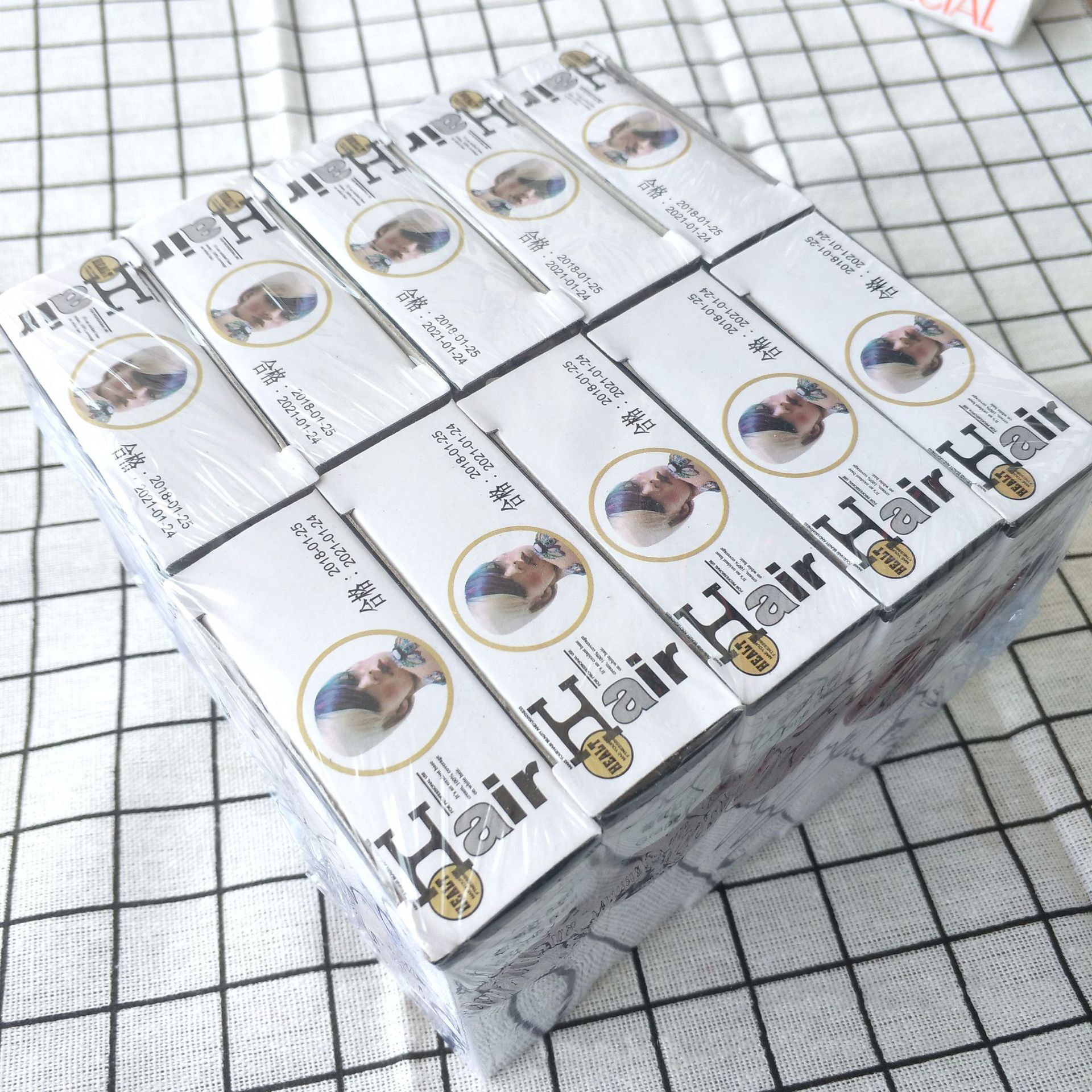 Chinese herbal dye cream Natural non-irritating pure black multi-color optional 30ml*2 hair color Specification drawing