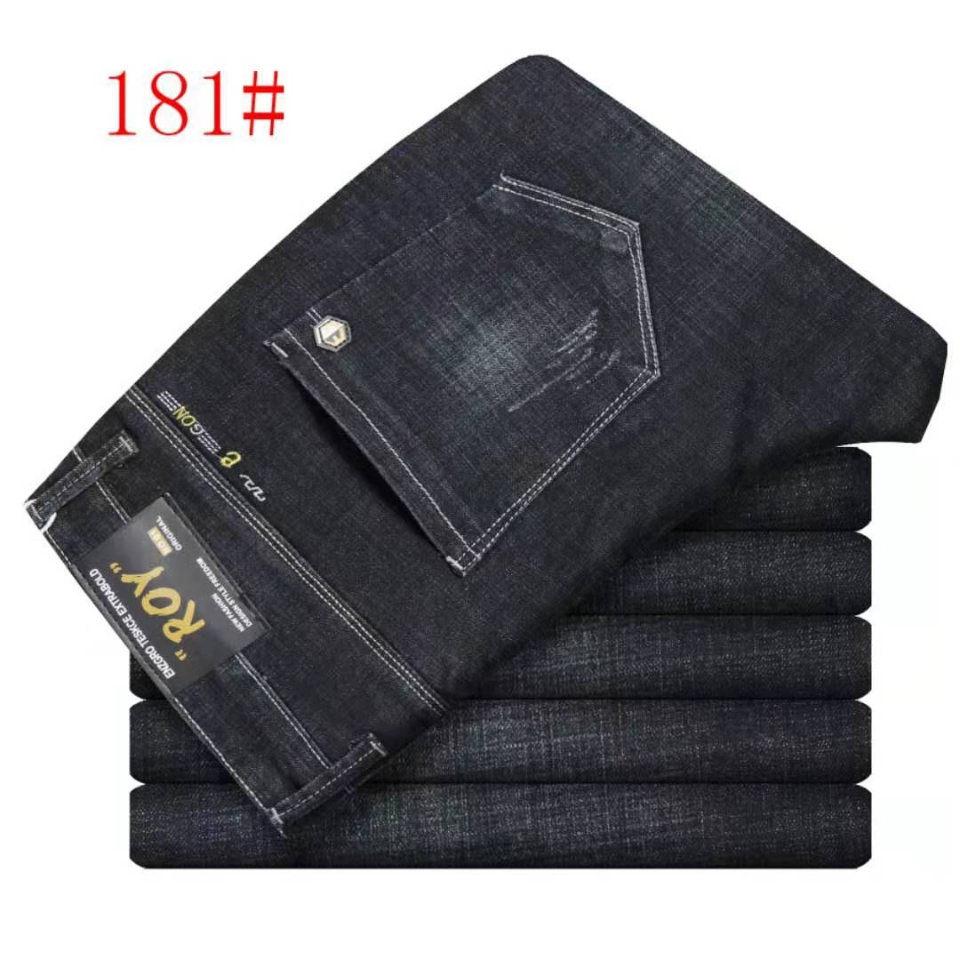 Big foreign trade men's jeans wholesale new business straight leg jeans male elastic loose