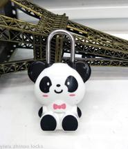 可爱熊猫形状促销箱包密码锁