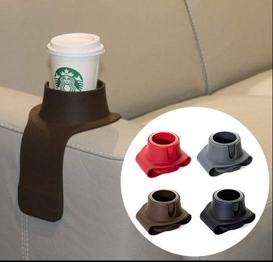 沙发杯座扶手杯架 食品级硅胶杯托咖啡杯垫 可定制logo