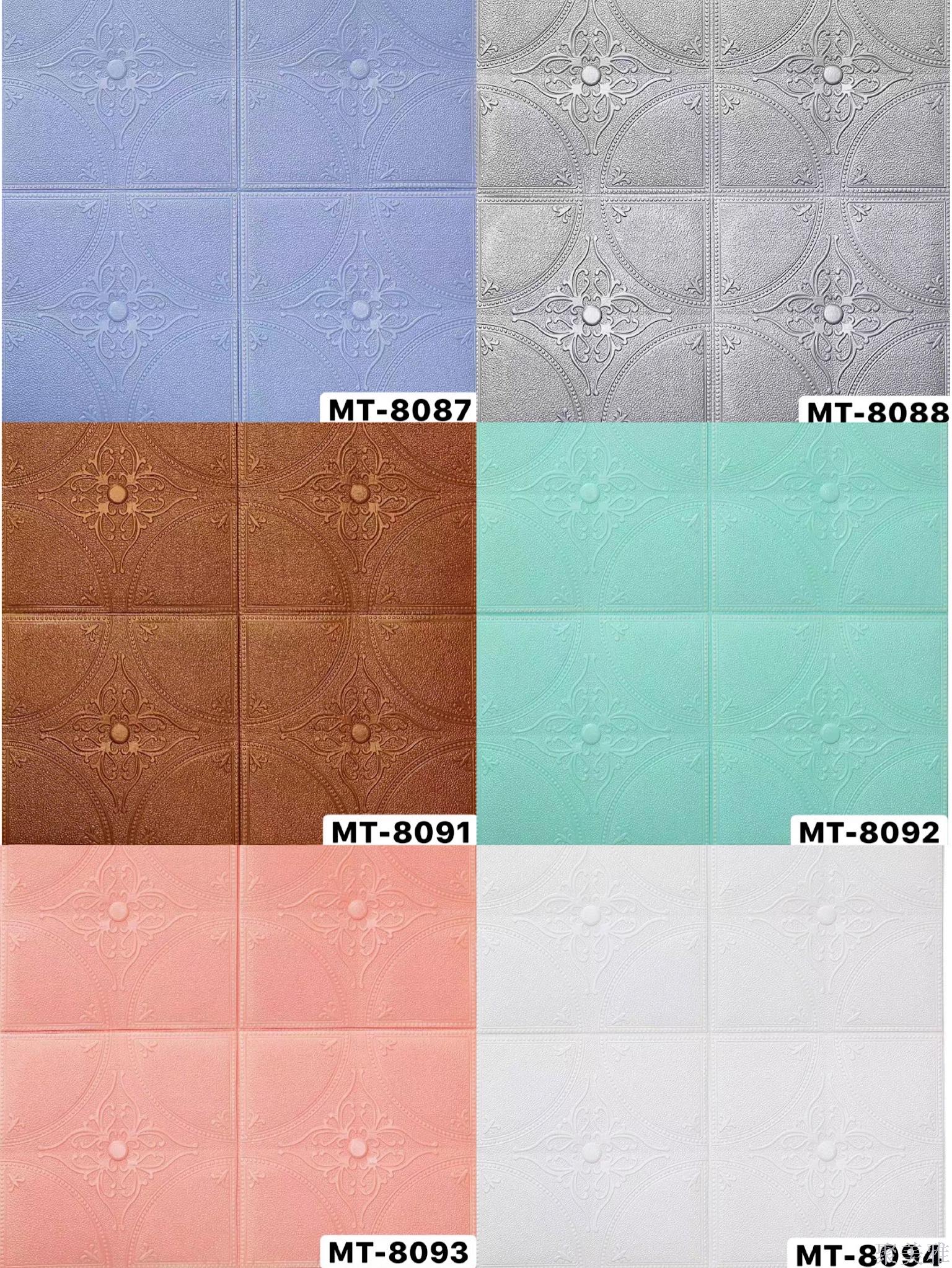 【聚美雅】70*70*6mm自粘3D泡沫墙贴环保背景墙软包墙贴画白底实物图