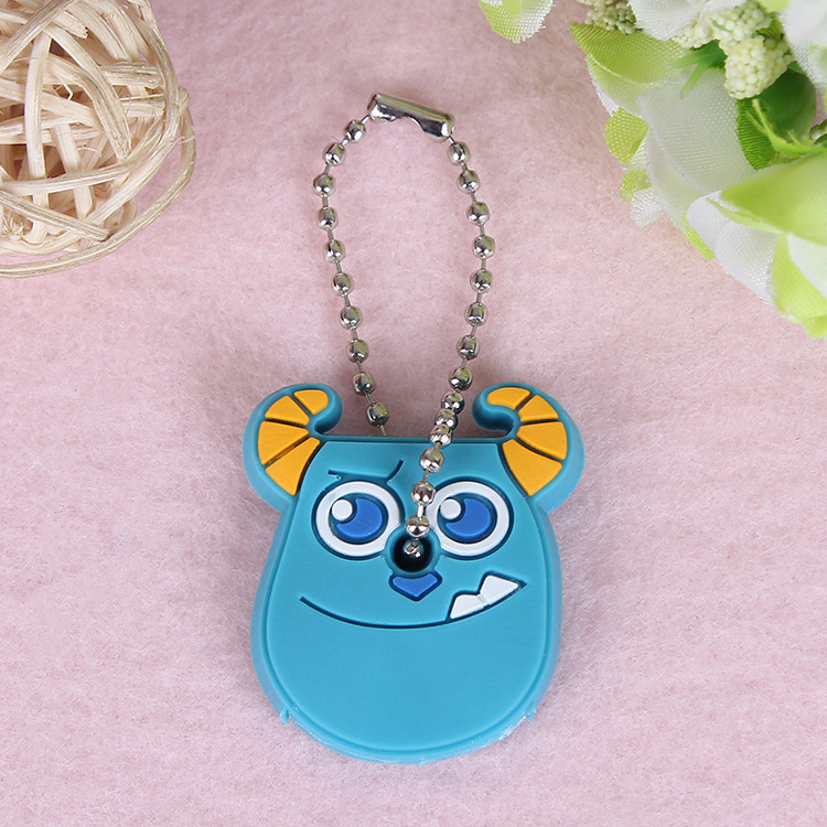 Cute three-dimensional key cases, creative cartoon small pendants, pvc soft rubber key chains. Large quantities available for wholesale and customization Application Scenario