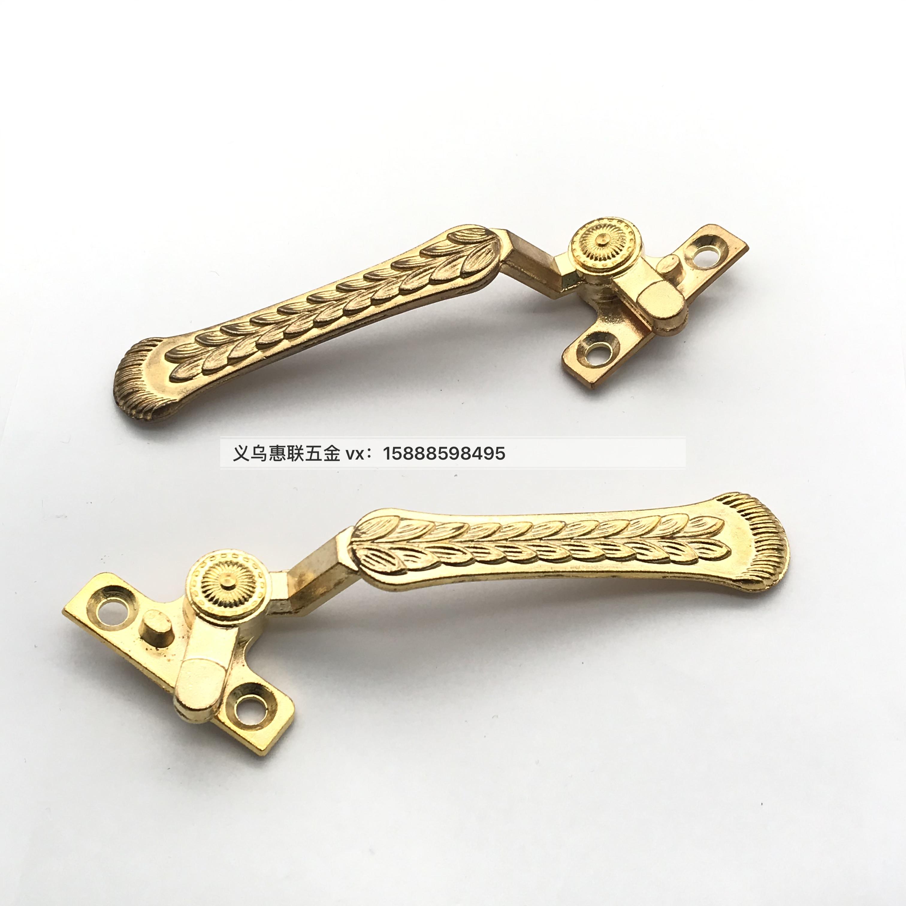 Shuzan European-style zinc-iron feather pattern window handle furniture hardware accessories Specification image