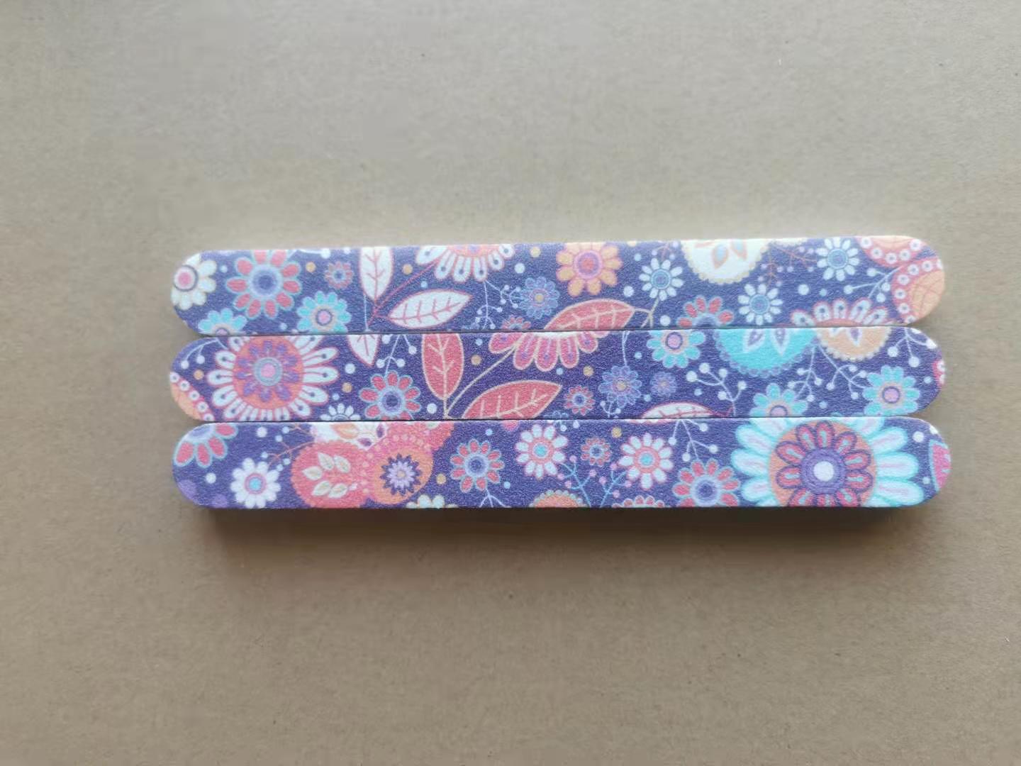 美甲工具 海绵锉指甲锉条 修甲豆腐块白底实物图