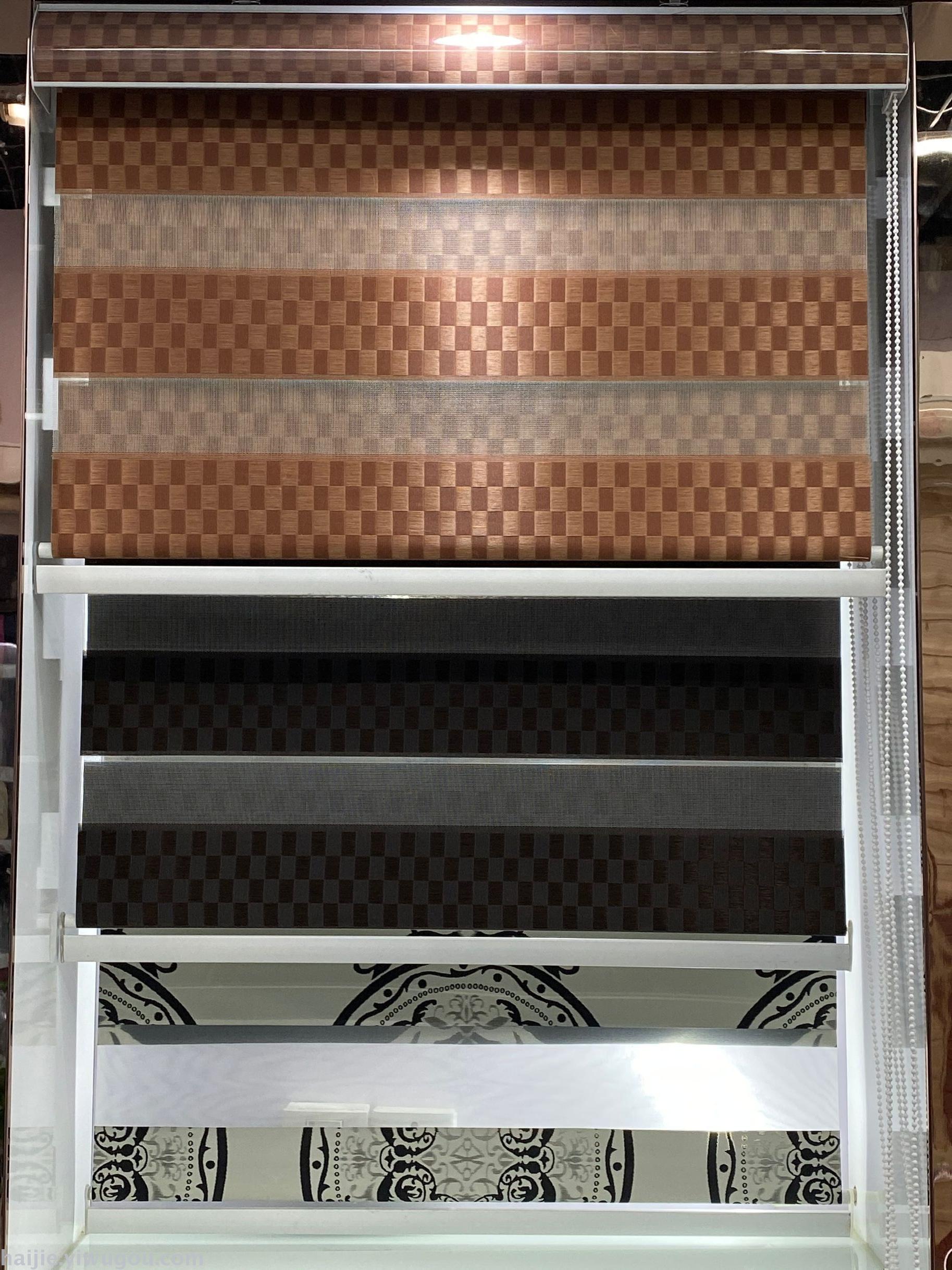 The shutter is waterproof and soft gauze shade shutter shade bathroom curtain louver without punching hand lift household living room thumbnail