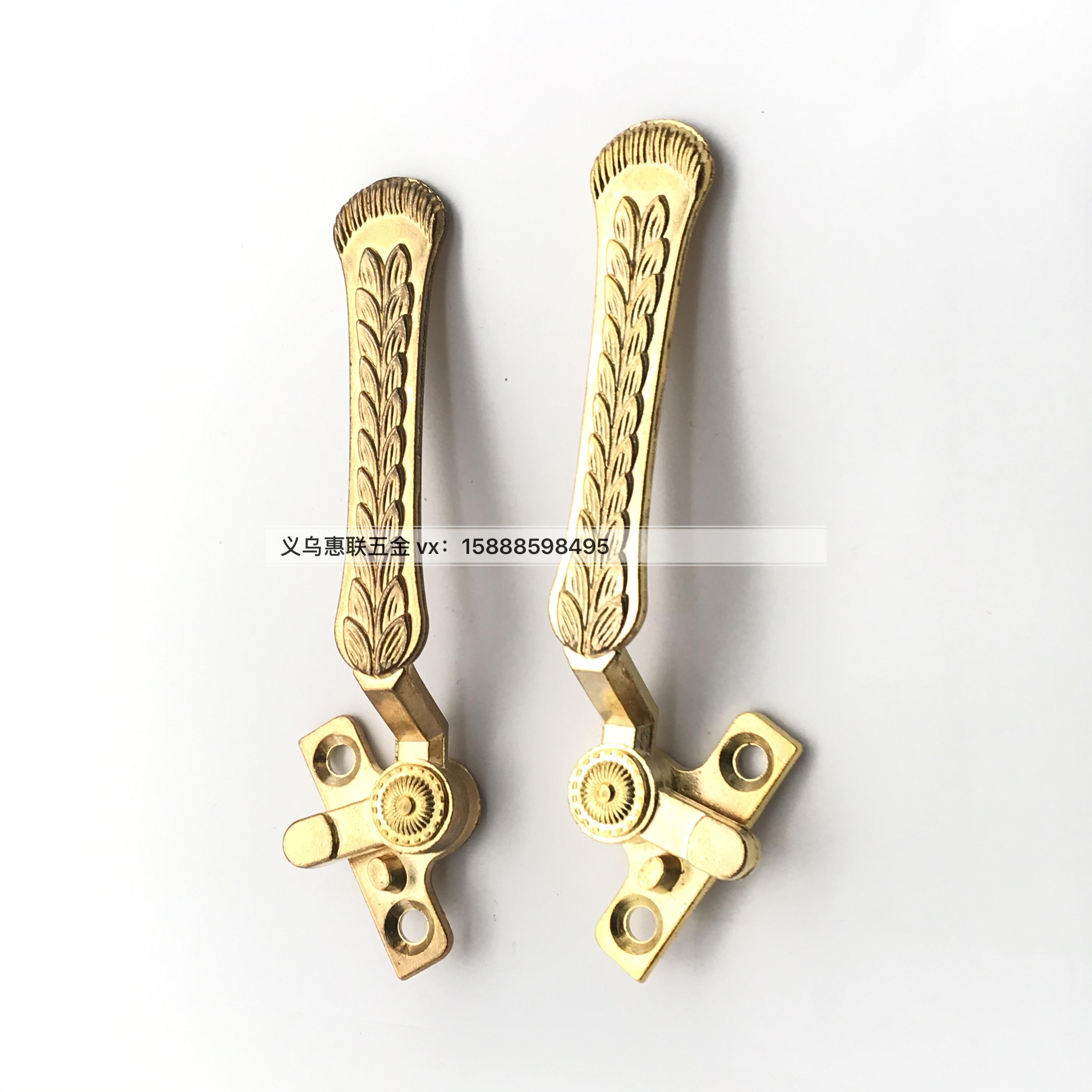 Shuzan European-style zinc-iron feather pattern window handle furniture hardware accessories