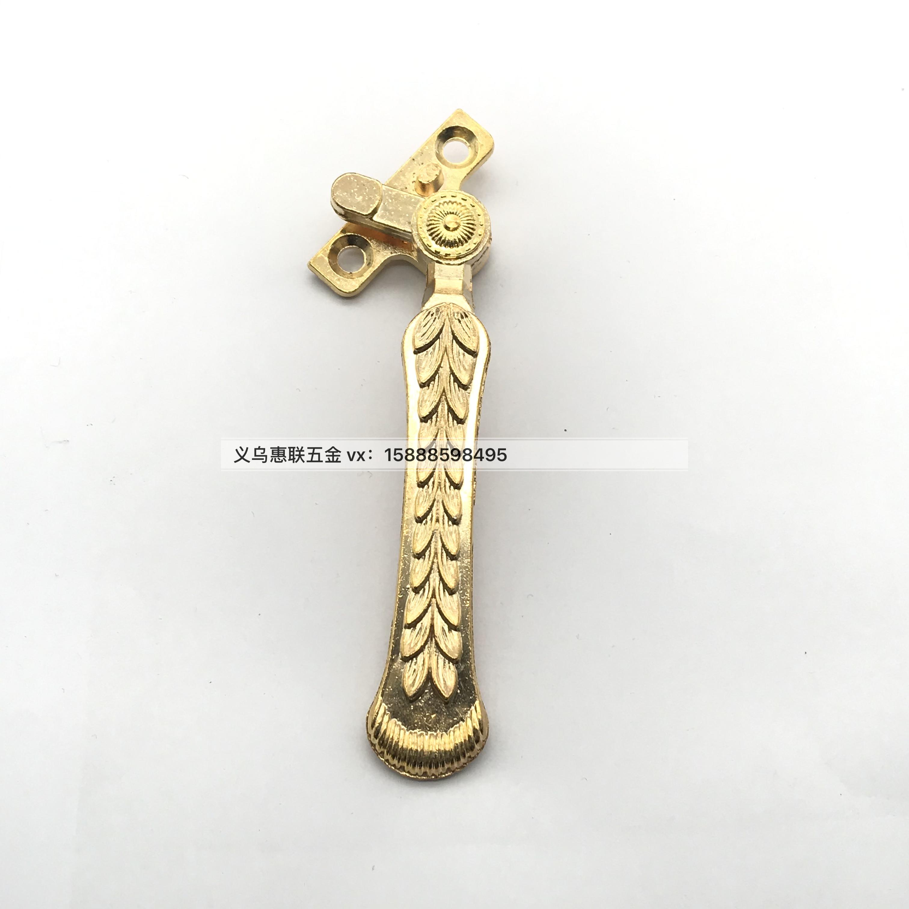 Shuzan European-style zinc-iron feather pattern window handle furniture hardware accessories details Picture