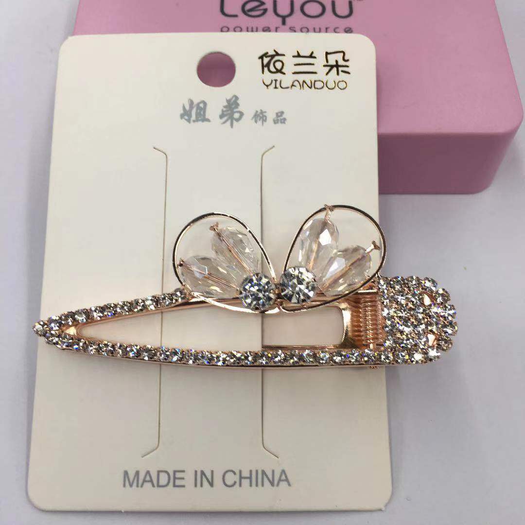Nuevo cristal broca broca prensa perla clips duckbill clips para el cabello BB clips para mujeres y niños accesorios para el cabello Application Scenario