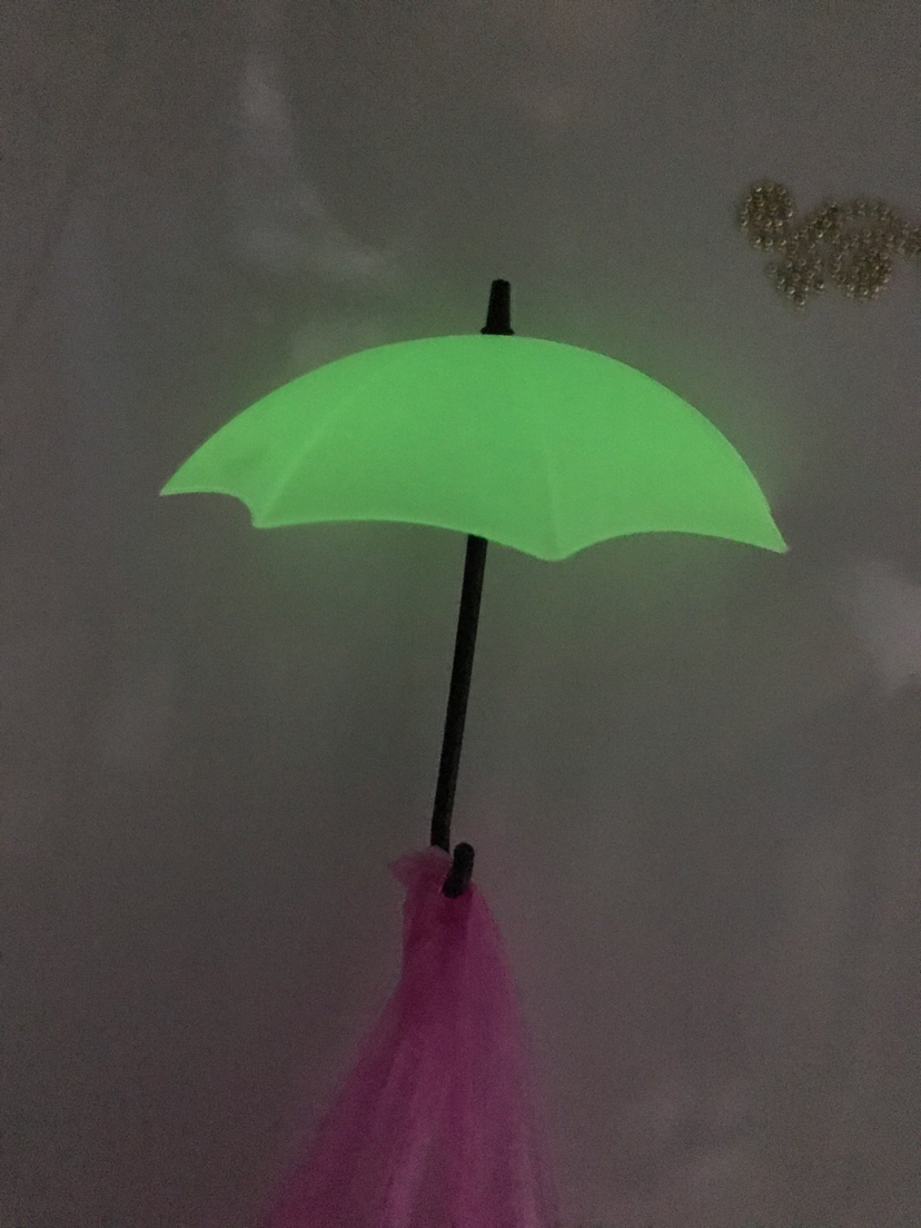 夜光雨伞可当挂钩一包三个产品图