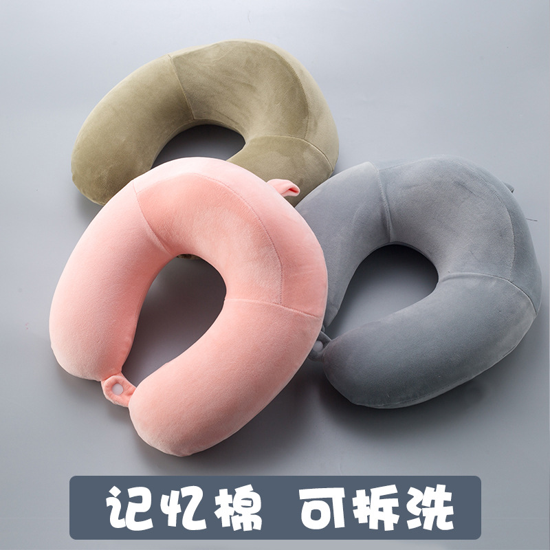 U-shaped pillow travel essential neck protection plane neck protection neck pillow for men and women nap magic memory cotton pillow thumbnail