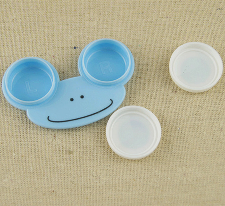 Yiwu good goods contact lens care box Contact lens box/big eyes beautiful protection details Picture