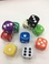 现货供应16mm亚克力骰子 新料圆角骰子筛子色子玩具配件彩色骰子白底实物图