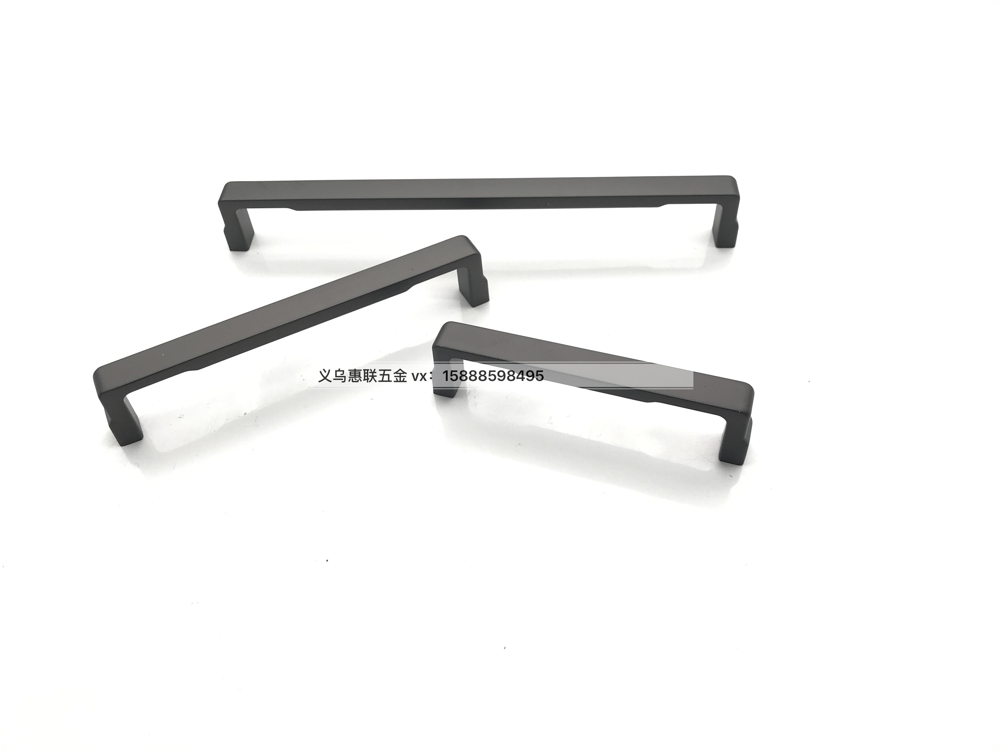 Customizable large quantity from the excellent simple Chinese home wardrobe door cabinet drawer black paint arch handle