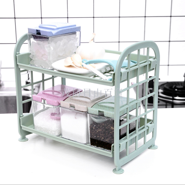 Cosmetics jewelry folding storage shelf Home tabletop bathroom storage shelf Kitchen storage shelf storage shelf