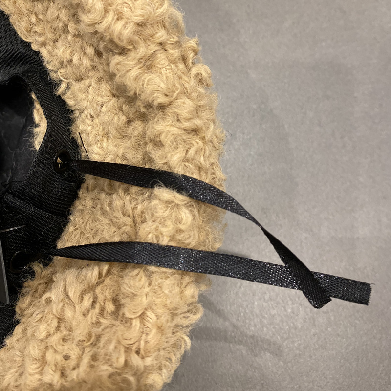 Hat lady Instagram Lamb wool letter embroidered Fisherman hat autumn winter all matching solid color warm plush basin hat couple Application Scenario