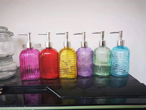 Glass hand sanitizer bottle Color bottle transparent bottle