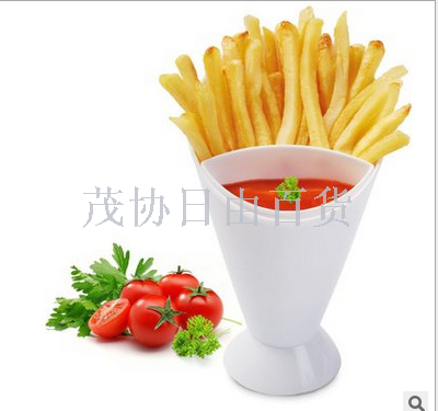 Cross border special dip container French fries cup handy cup plastic PP salad cup French fries cup salad bowl
