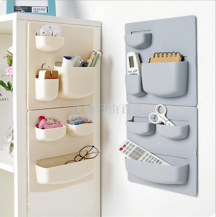 Household pasting wall shelf bathroom wall shelf perforation-free wall shelf shelf kitchen finishing shelf
