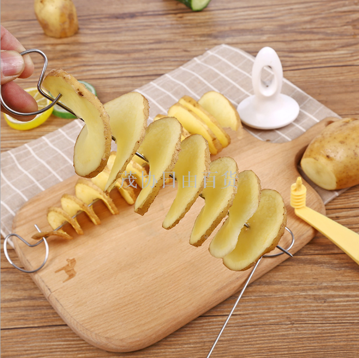 Kitchen Supplies Cyclone Potato Cutter Multi-function hand vegetable cutter Manual Cyclone potato slicer